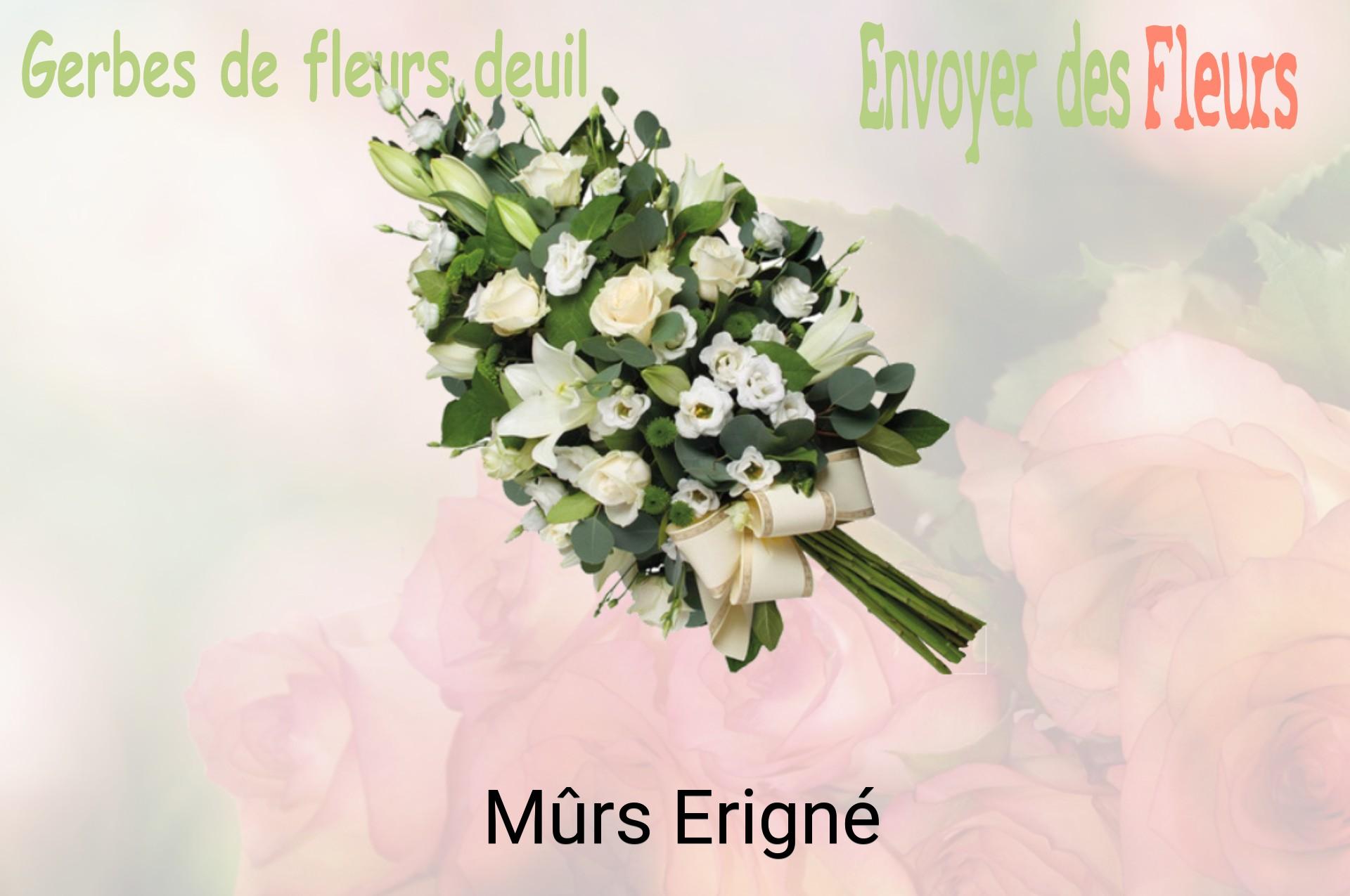 Gerbe de fleurs de deuil livrée à Mûrs-Erigné